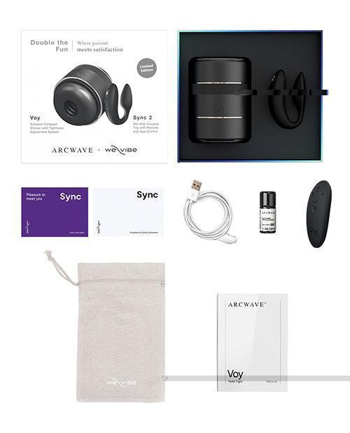 image of product,'arcwave Voy / We-vibe Sync 2 Double The Fun Pair - Black - SEXYEONE