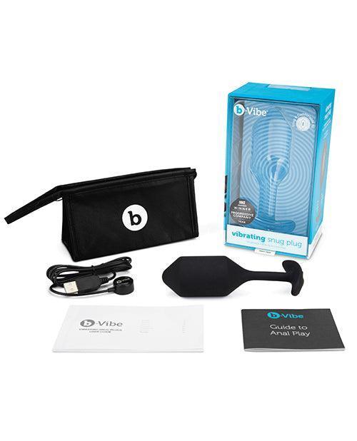 image of product,B-vibe Vibrating Weighted Snug Plug Xl - 247 G Black - SEXYEONE