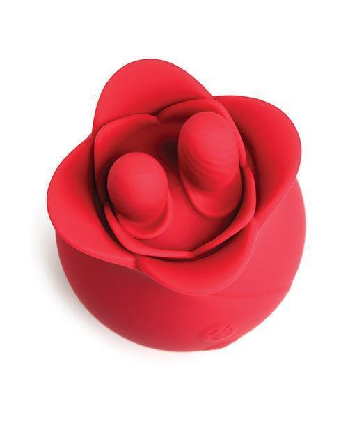 image of product,Bloomgasm The Rose Fondle 10X Massaging Clit Stimulator - SEXYEONE