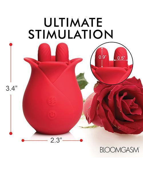 image of product,Bloomgasm The Rose Fondle 10X Massaging Clit Stimulator - SEXYEONE