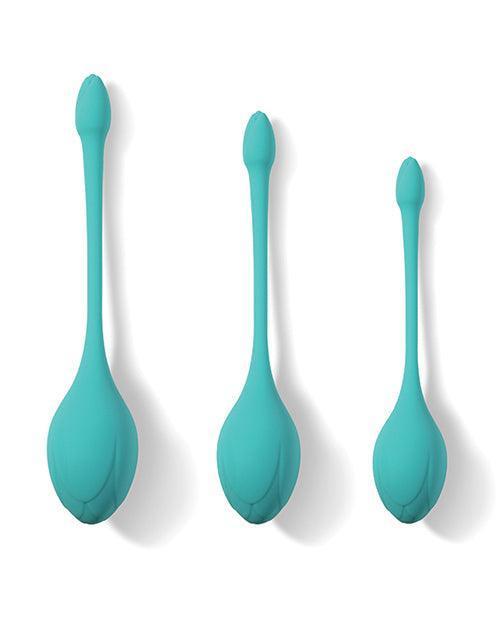 product image, Bluebell Floral 3 Size & Weight Kegel Ball Exercise Set - Blue - SEXYEONE