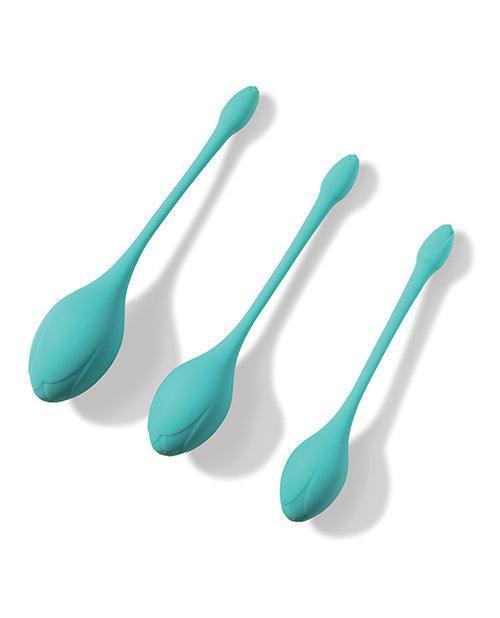 product image,Bluebell Floral 3 Size & Weight Kegel Ball Exercise Set - Blue - SEXYEONE