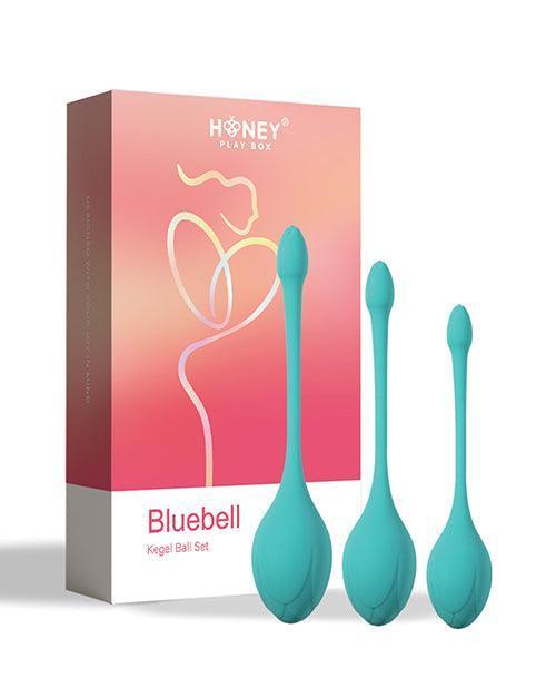 image of product,Bluebell Floral 3 Size & Weight Kegel Ball Exercise Set - Blue - SEXYEONE
