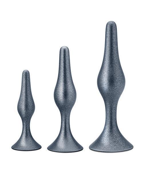 image of product,Blush Anal Adventures Matrix Genesis Plug Kit - Silver - SEXYEONE