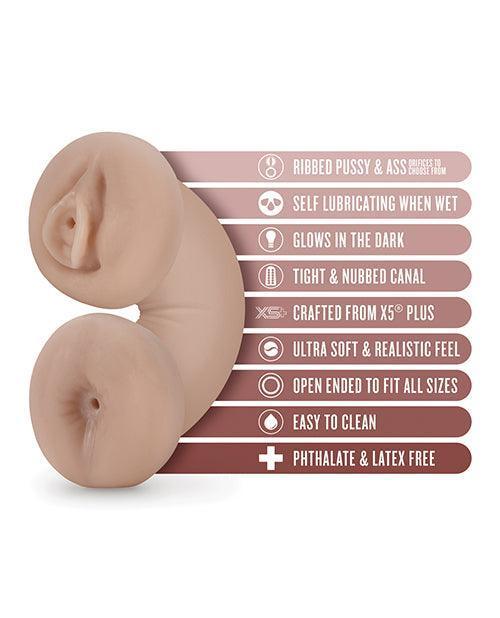 image of product,Blush EnLust Soft & Wet Glow-in-the-Dark Pussy & Ass Stroker - Tasha - SEXYEONE