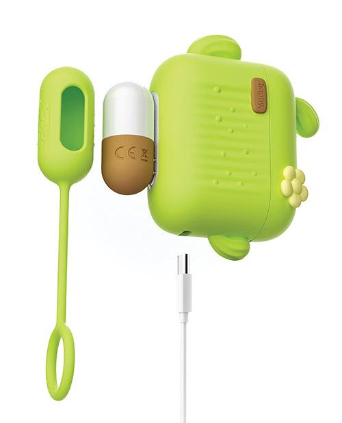 image of product,Blush Play with Me Blooming Bliss Remote Controlled Vibrating Kit - Green - SEXYEONE