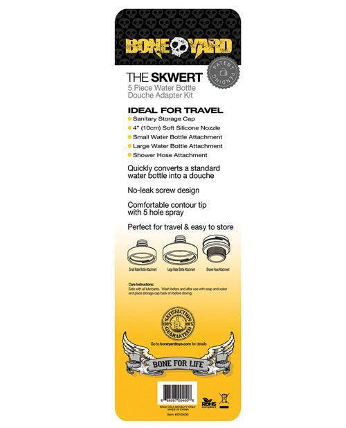 image of product,Boneyard Skwert 5 pc Water Bottle Douche Adaptor Kit - SEXYEONE