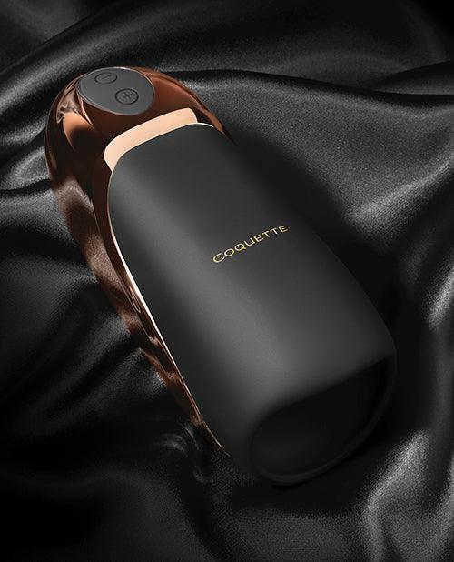 image of product,Coquette The Hedonist Stroker - Black/Rose Gold - SEXYEONE