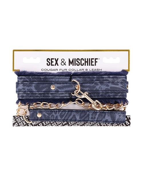 product image, Cougar Fur Collar & Leash - SEXYEONE