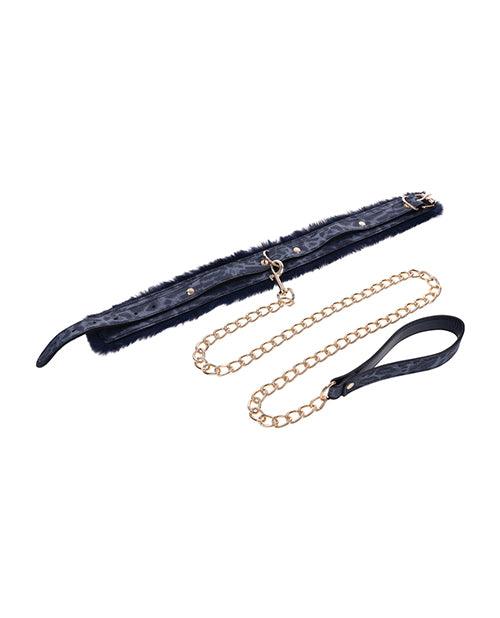 image of product,Cougar Fur Collar & Leash - SEXYEONE