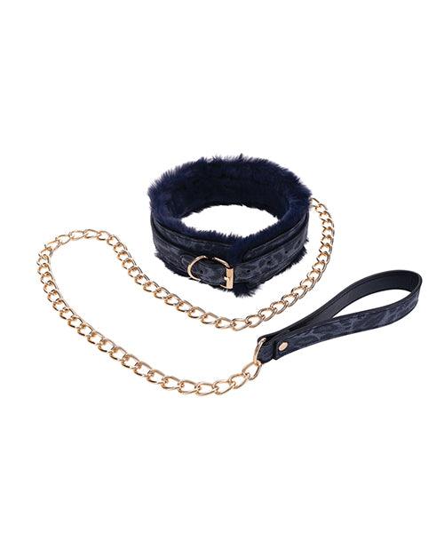 image of product,Cougar Fur Collar & Leash - SEXYEONE