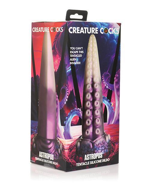 product image, Creature Cocks Astropus Tentacle Silicone Dildo - Purple/White - SEXYEONE