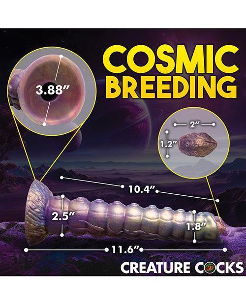 image of product,Creature Cocks Deep Invader Tentacle Ovipositor Silicone Dildo w/Eggs - Multi Color - SEXYEONE