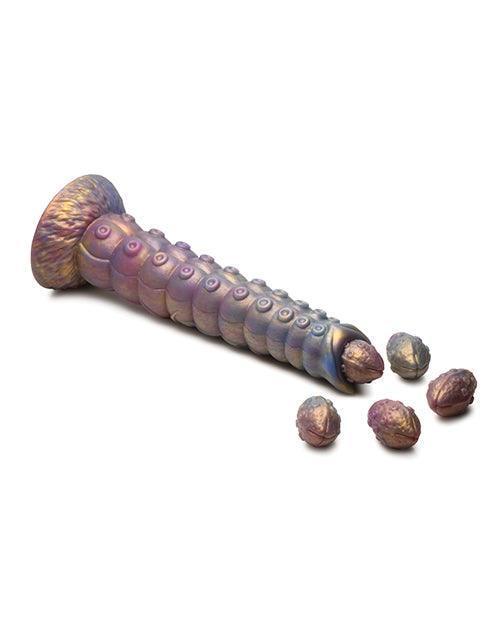 image of product,Creature Cocks Deep Invader Tentacle Ovipositor Silicone Dildo w/Eggs - Multi Color - SEXYEONE