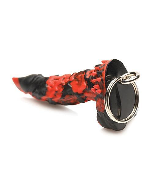 image of product,Creature Cocks Fire Demon Keychain - Red/Black - SEXYEONE