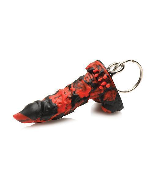 image of product,Creature Cocks Fire Demon Keychain - Red/Black - SEXYEONE