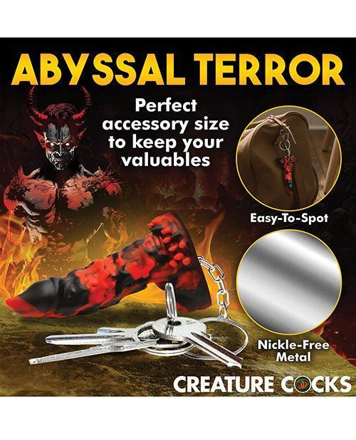 image of product,Creature Cocks Fire Demon Keychain - Red/Black - SEXYEONE