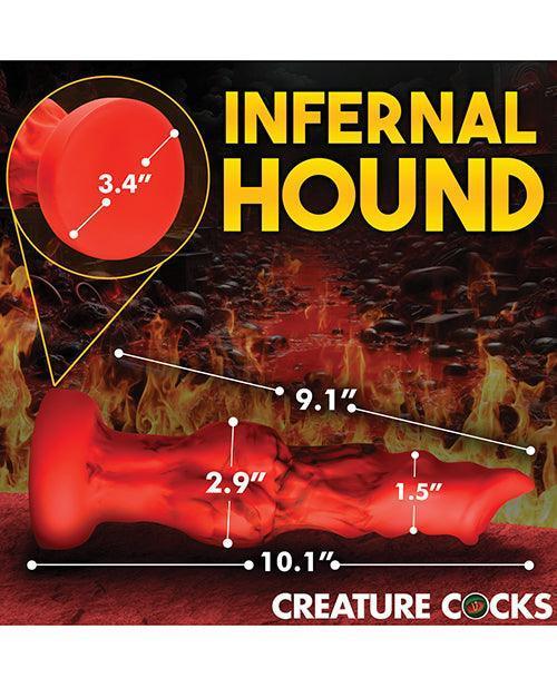 image of product,Creature Cocks Fire Hound Silicone Dildo - SEXYEONE