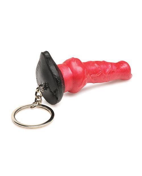 image of product,Creature Cocks Hell-Hound Silicone Key Chain - Red - SEXYEONE
