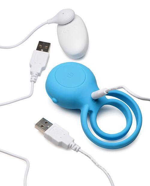 image of product,Curve Toys Gossip Love Loops 10x Silicone Cock Ring W/remote - SEXYEONE