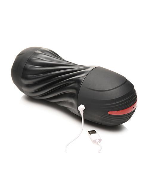 image of product,Curve Toys Jock Sucking & Vibrating Masturbator - Black - SEXYEONE