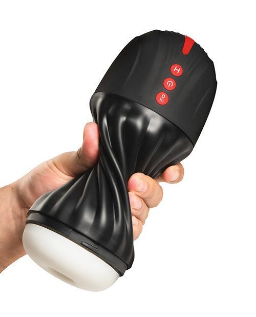 image of product,Curve Toys Jock Sucking & Vibrating Masturbator - Black - SEXYEONE