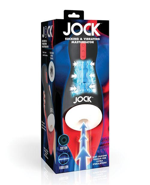 product image, Curve Toys Jock Sucking & Vibrating Masturbator - Black/Red - SEXYEONE