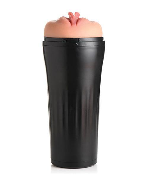 image of product,Curve Toys Mistress Vibrating Pussy Masturbator - Tan - SEXYEONE