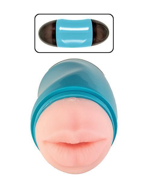 image of product,Delite Two Ways Mouth & Ass Masturbator - White - SEXYEONE