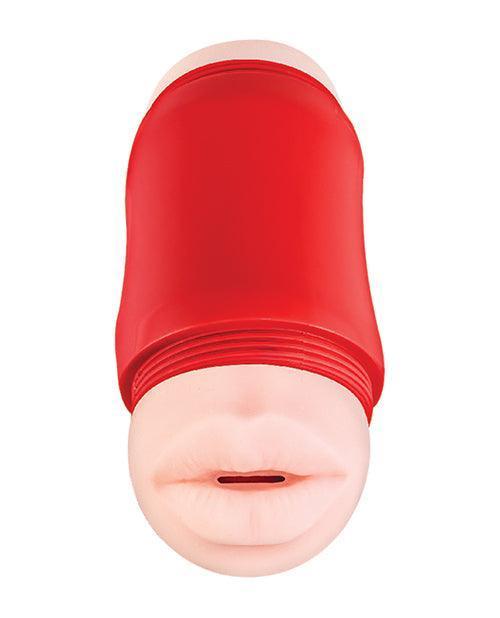 image of product,Delite Two Ways Mouth & Vagina Masturbator - White - SEXYEONE