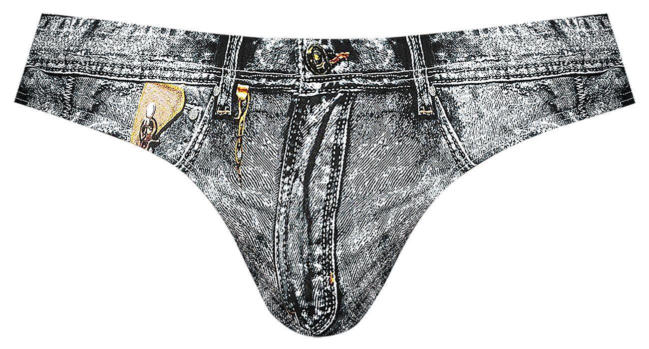 image of product,Dirty Denim Thong - SEXYEONE