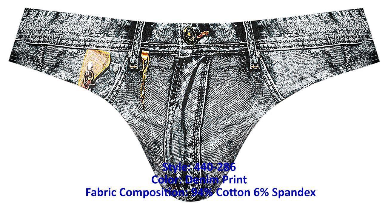 image of product,Dirty Denim Thong - SEXYEONE