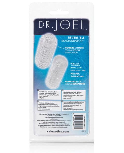 image of product,Dr Joel Kaplan Reversible Masturbator - Clear - SEXYEONE
