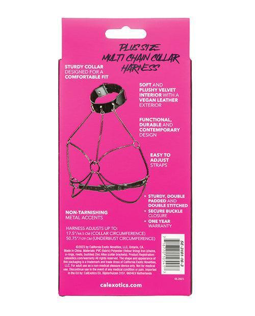 image of product,Euphoria Collection Plus Size Multi Chain Collar Harness - SEXYEONE