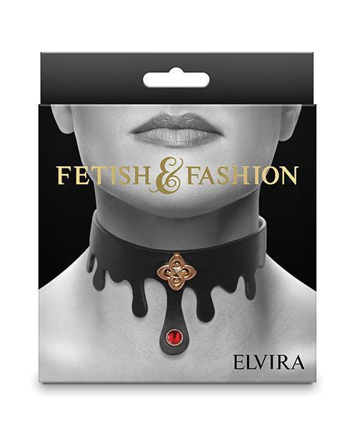 image of product,Fetish & Fashion Elvira Collar - Black - SEXYEONE