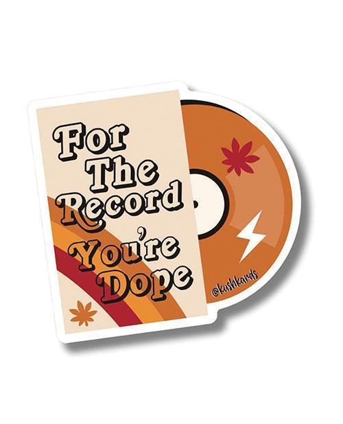 product image, For the Record Sticker - Pack of 3 - SEXYEONE