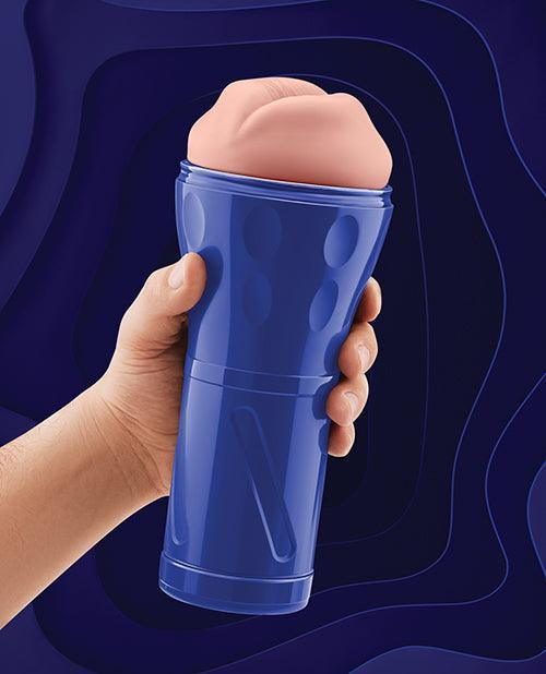 image of product,Forto Model M-80 Hard-Side Mouth Masturbator - Light - SEXYEONE