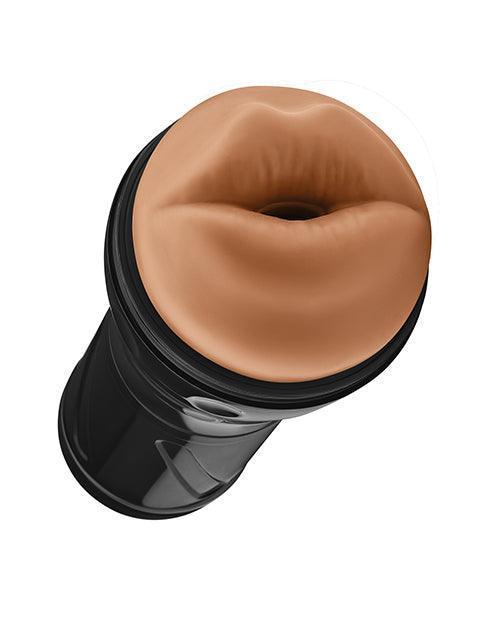 image of product,Forto Model M-80 Hard-Side Mouth Masturbator - Tan - SEXYEONE