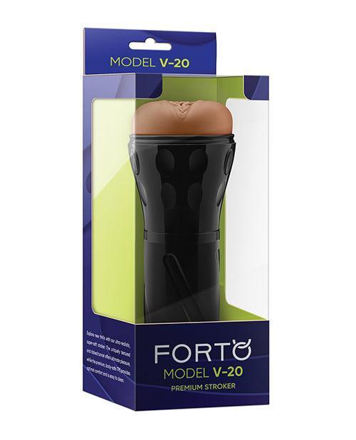 product image, Forto Model V-20 Hard-Side Vagina Masturbator - Tan - SEXYEONE