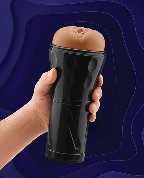 image of product,Forto Model V-20 Hard-Side Vagina Masturbator - Tan - SEXYEONE