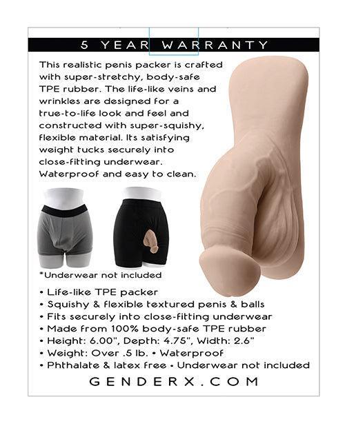 image of product,Gender X 4" Packer - SEXYEONE