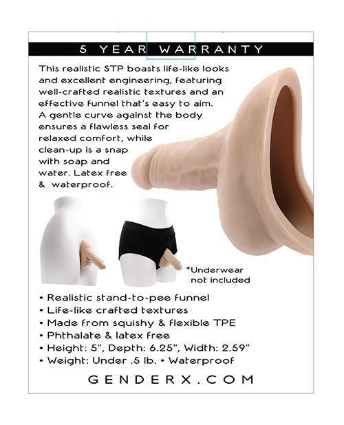 image of product,Gender X Silicone Stand To Pee - SEXYEONE