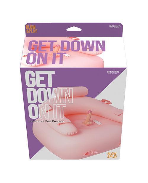 product image, Get Down On It Inflatable Cushion w/Remote Controlled Dildo & Wrist/Leg Strap - SEXYEONE