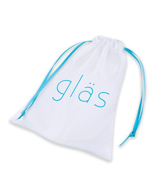 image of product,Glas 5" Rosebud Glass Butt Plug - Pink - SEXYEONE