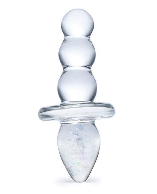 image of product,Glas Titus Beaded Glass Butt Plug - SEXYEONE