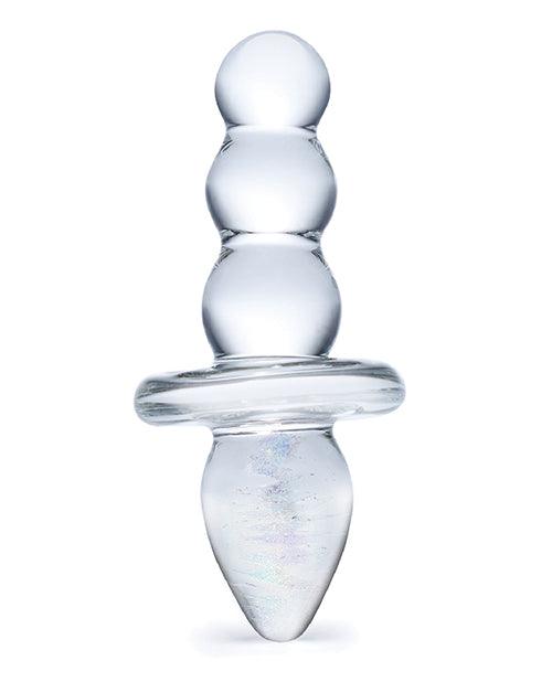 image of product,Glas Titus Beaded Glass Butt Plug - SEXYEONE