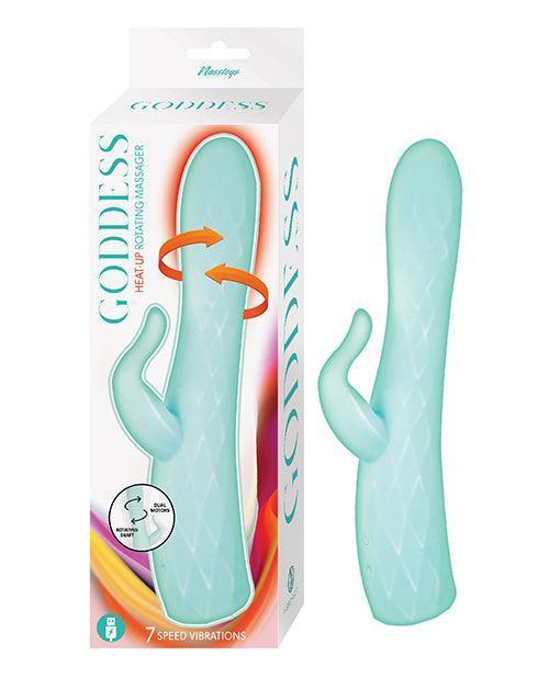 product image, Goddess Heat-up & Rotating Vibrator - Aqua - SEXYEONE