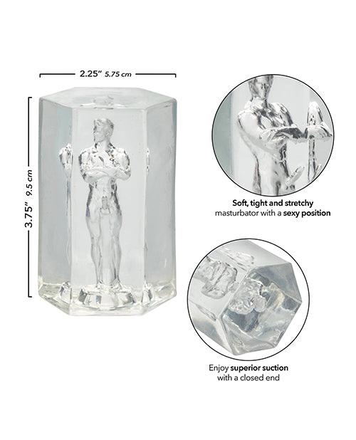 image of product,Guys Guys Guys David Masturbator - Clear - SEXYEONE
