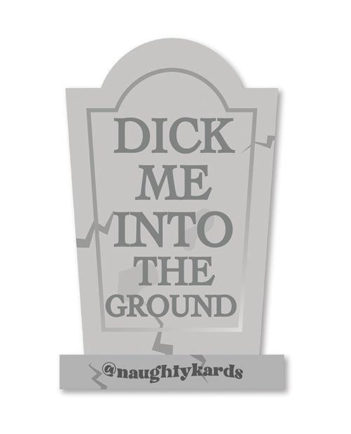 image of product,Halloween Dick In Ground Greeting Card w/Sticker - SEXYEONE