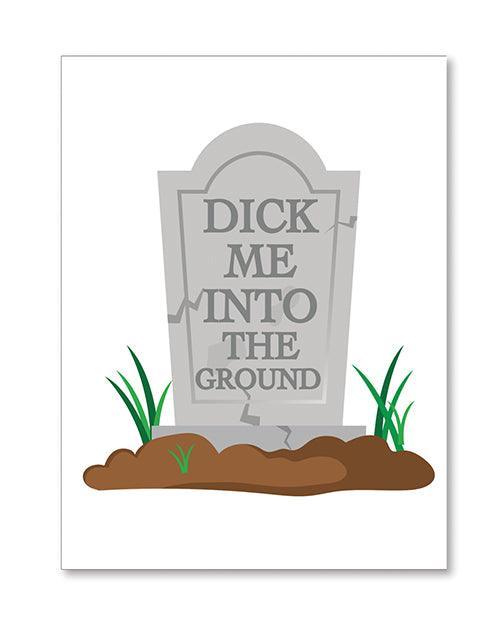 image of product,Halloween Dick In Ground Greeting Card w/Sticker - SEXYEONE